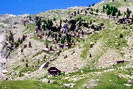 Haute Provence - Haute Bléone - Haute vallée - Le cirque (vers 2000 m) et le Refuge de l'Estrop (2050 m)