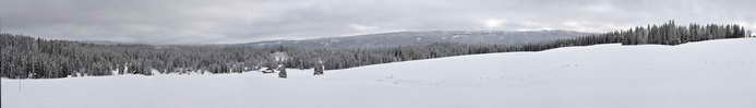 Jura - Chapelle-des-Bois - Panorama hivernal depuis les Prés Hauts