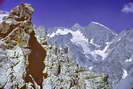 L'Eychauda, Col des Grangettes (2684 m) - Montagne des Agneaux (3664 m), Glacier du Monêtier, branche nord