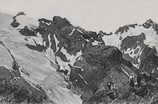 L'Eychauda - Glacier de Séguret Foran avant 1900 vu du Rocher de l'Yret