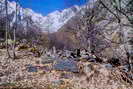 La Vallouise - Vallée de l'Onde - Les Fauries (1600 m) - Vestiges de cabanes - Groupe aval-haut