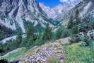 La Vallouise - Vallée de l'Onde - Entre les Aygues (1624 m) - Anciennes terrasses agricoles