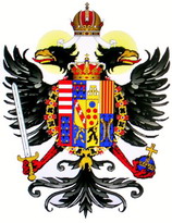 Armoiries des empereurs germaniques - L'aigle bicéphale , mono-couronné et tenant l'épée et l'orbe crucifère - Héraldique européenne, Arnaud Bunel