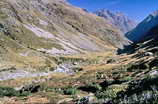Vallon de la Selle - Vers le Jas Lacroix - Au fond, la Blanche (2953 m)