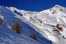 Pelvoux-Vallouise - Ravin du Riou de l'Alp, La Blanche (2953 m) et la Dent du Lac (2750 m) et non la Rouya (IGN)