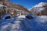 Ski en Vallouise - Départ des pistes au Pont Gérendoine