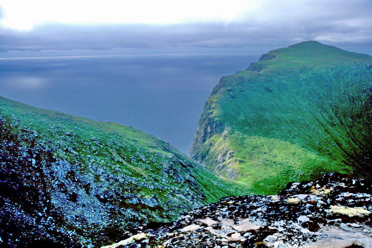 Fredvang - Mer de Norvge - Fuglhuk (557 m) - Depuis le Ryten (543 m) 