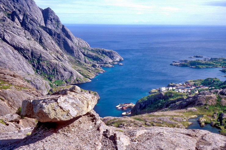 Nusfjord - Relief glaciaire caractristique