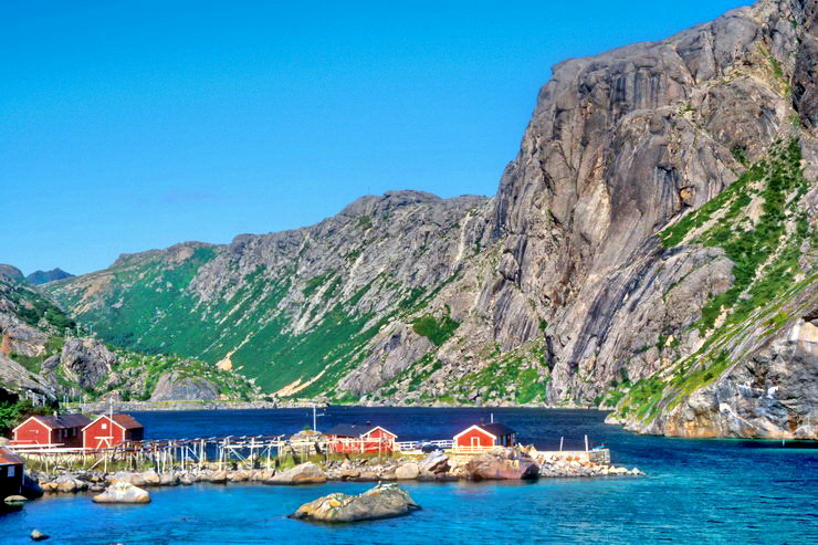 Nusfjord - Le port et les rorbu