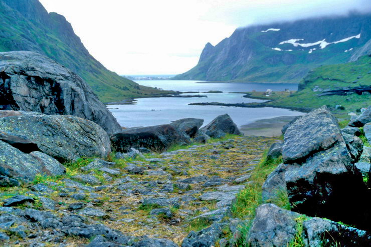 Srvgen - Bunesfjorden - Einangen - Chemin des pcheurs