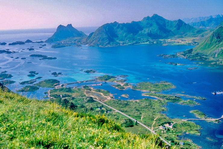 Stamsund - Depuis le sommet du Nubban - Finnstadpollen