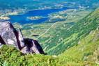 Stamsund - Depuis le sommet du Nubban - Storfjorden