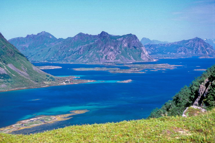 Stamsund - Depuis Nordheia - Skifjorden et Rolvsfjorden