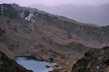 Balcons du Mercantour - Lac de Rabuons (2500 m) vu du Mont Tnibre (3031 m)