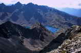 Balcons du Mercantour - Lac de Rabuons (2500 m) vu du Mont Ténibre (3031 m)