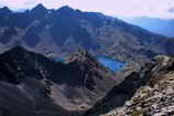 Balcons du Mercantour - Lac de Rabuons (2500 m) vu du Mont Tnibre (3031 m)