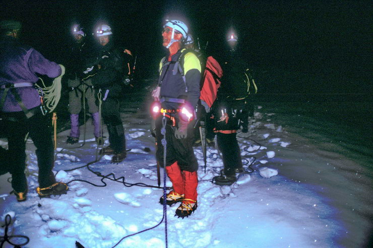 Mont-Blanc - D�part � 2h du refuge de T�te Rousse (3170 m)