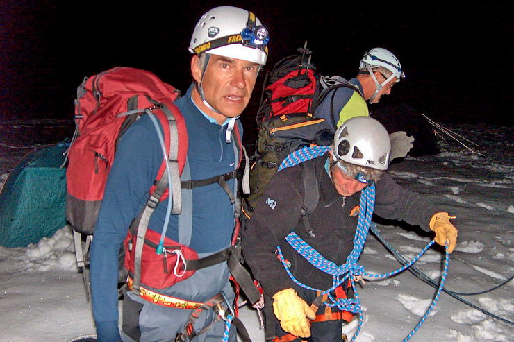 Mont-Blanc - Dpart  2h du refuge de Tte Rousse (3170 m)