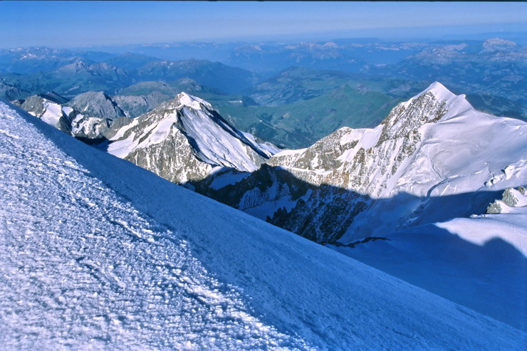 Mont-Blanc - Dmes de Miage (3673 m) et Aiguille de Bionnassay (4152 m)