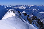 Mont-Blanc - 4808 m ! - Mont Blanc de Courmayeur (4748 m) - Grand Paradis (4061 m) - Glacier du Ruitor - Au fond, � droite, le Mont Viso