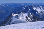 Mont-Blanc - 4808 m ! - Aiguille du Midi (3842 m) - Mont Maudit (4465 m) - Mont Blanc du Tacul (4258 m) - Aiguille Verte (4121 m)