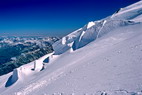 Mont-Blanc - Refuge de l'Aiguille du Goter (3817 m) - Aiguille de Bionnassay (4052 m)