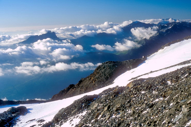 Tte Rousse - Panorama du refuge (3170 m)