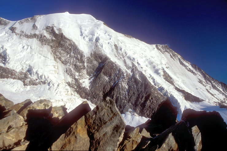 Tte Rousse - Coucher de soleil sur l'Aiguille de Bionnassay (4052 m)