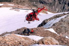 Tr la Tte - Intervention de l'hlicoptre Scurit Civile sous le Mont Tondu