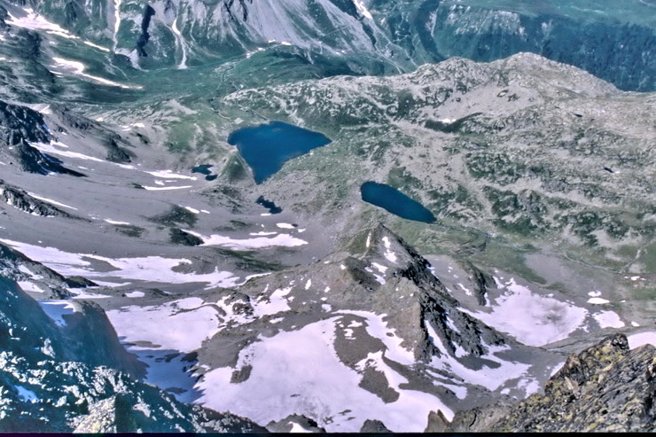 Tr la Tte - Lacs Jovet  depuis le Mont Tondu (3196 m)