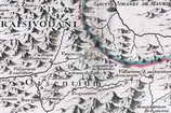 Massif des Grandes Rousses - Carte de Guillaume de Lisle