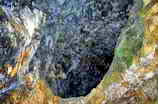 Mines d'argent du Fournel - Chantier médiéval - Entrée des vieux travaux XII  - Galerie d’aération perchée (vue d'en dessous)