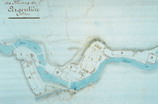 Mines d'argent du Fournel - Plan des installations extérieures en 1855