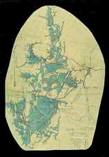 Mines d'argent du Fournel - Plan de la mine en 1869