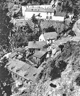 Mines d'argent du Fournel - L'tablissement de surface dans les gorges