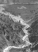 Mines d'argent du Fournel - Ruines de la Laverie du Bas, en aval des gorges