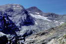 Petit Pinier (3100 m) et Glacier de Faravel, en août 1991