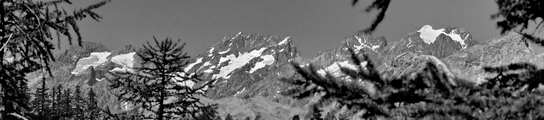 Saint-Martin-de-Queyrières - Massif des Écrins, vu de Font Froide (Fond Froid, IGN)