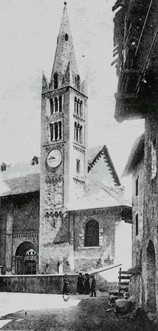 Saint-Martin-de-Queyrières - Église Saint-Martin au début du XXe siècle
