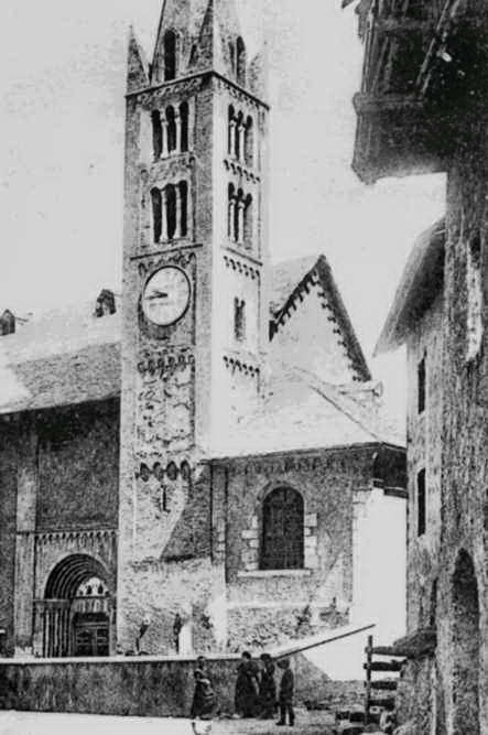 Saint-Martin-de-Queyrières - Église Saint-Martin du XVe siècle vers 1900