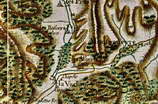 Carte de Cassini de Thury - 2e moitié du XVIIIe siècle - Vallée de la Clarée - La Vachette