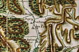 Carte de Cassini de Thury - 2e moitié du XVIIIe siècle - Vallée de la Clarée - Val-des-Prés