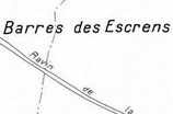 La Vallouise - La Barre des Escrens (Cadastre secteur H, feuille 1)