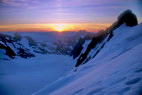 Barre des crins (4102 m) - Lever de soleil