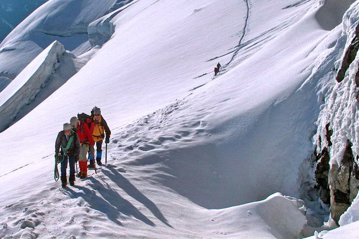 Barre des crins (4102 m) - Ascension de la face nord