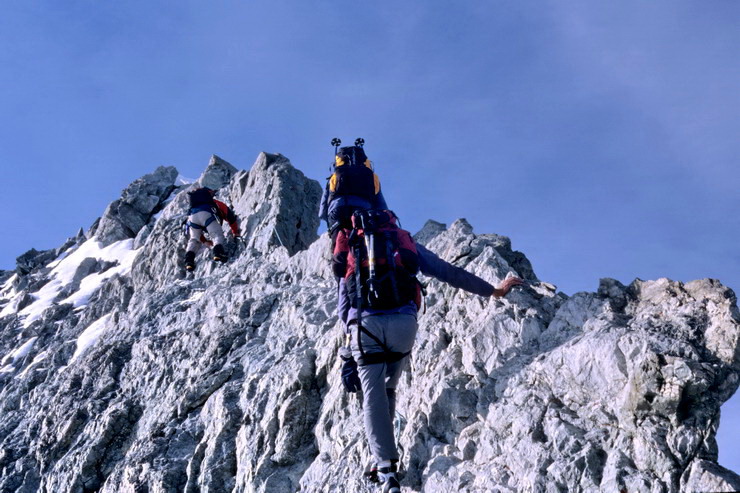 Barre des crins (4102 m) - Parcours de l'arte sommitale de la Barre