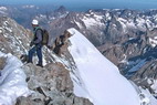 Barre des crins (4102 m) -  Parcours de l'arte sommitale de la Barre