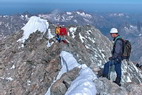 Barre des crins (4102 m) -  Parcours de l'arte sommitale de la Barre