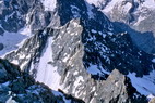 Barre des crins (4102 m) - Panorama du sommet : Pic Coolidge (3775 m)