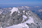 Barre des crins (4102 m) - Arte sommitale de la Barre, Pic Lory (4088 m)